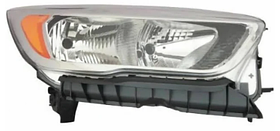 Фара права Ford Escape 16-20  TYC мех., хром галоген, з жовтою вставкою