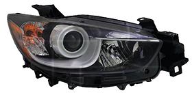 Фара ліва Mazda CX5 12-16  TYC мех., жовта вставка