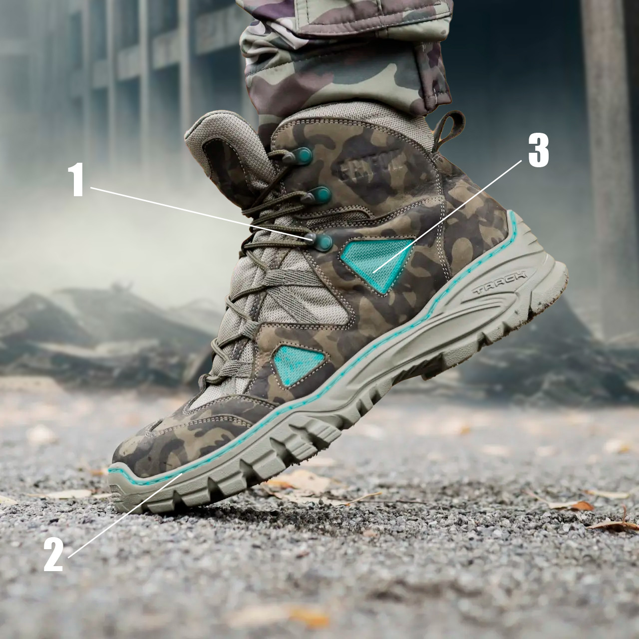 Берці тактичні Grifon демісезон мультикам, фото 1