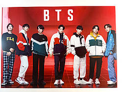 Плакат постер BTS #1 к поп бтс А3 42х29 см