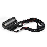 Налобний ліхтарик KX-1804R RED XPE + COB White, фото 3