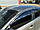 Дефлектори вікон із хром молдингом (вітровики) Kia Optima 2010-2014 (Uncle), фото 7