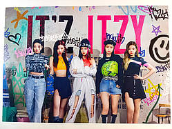 Плакат постер Itzy #1 к поп ітзі ізі А3 42х29 см