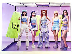 Плакат постер Itzy #2 к поп ітзі ізі А3 42х29 см