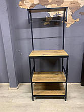 Стелаж під мікрохвильову піч 150х60х40см профіль 20х20мм та ЛДСП у стилі лофт