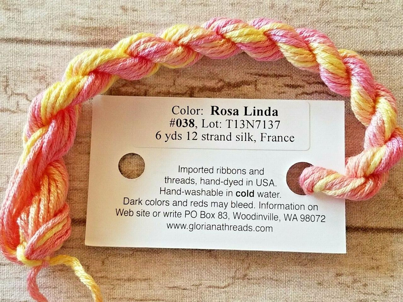 Gloriana Silk Hand-Dyed Silk 038 Rosa Linda, фото 1