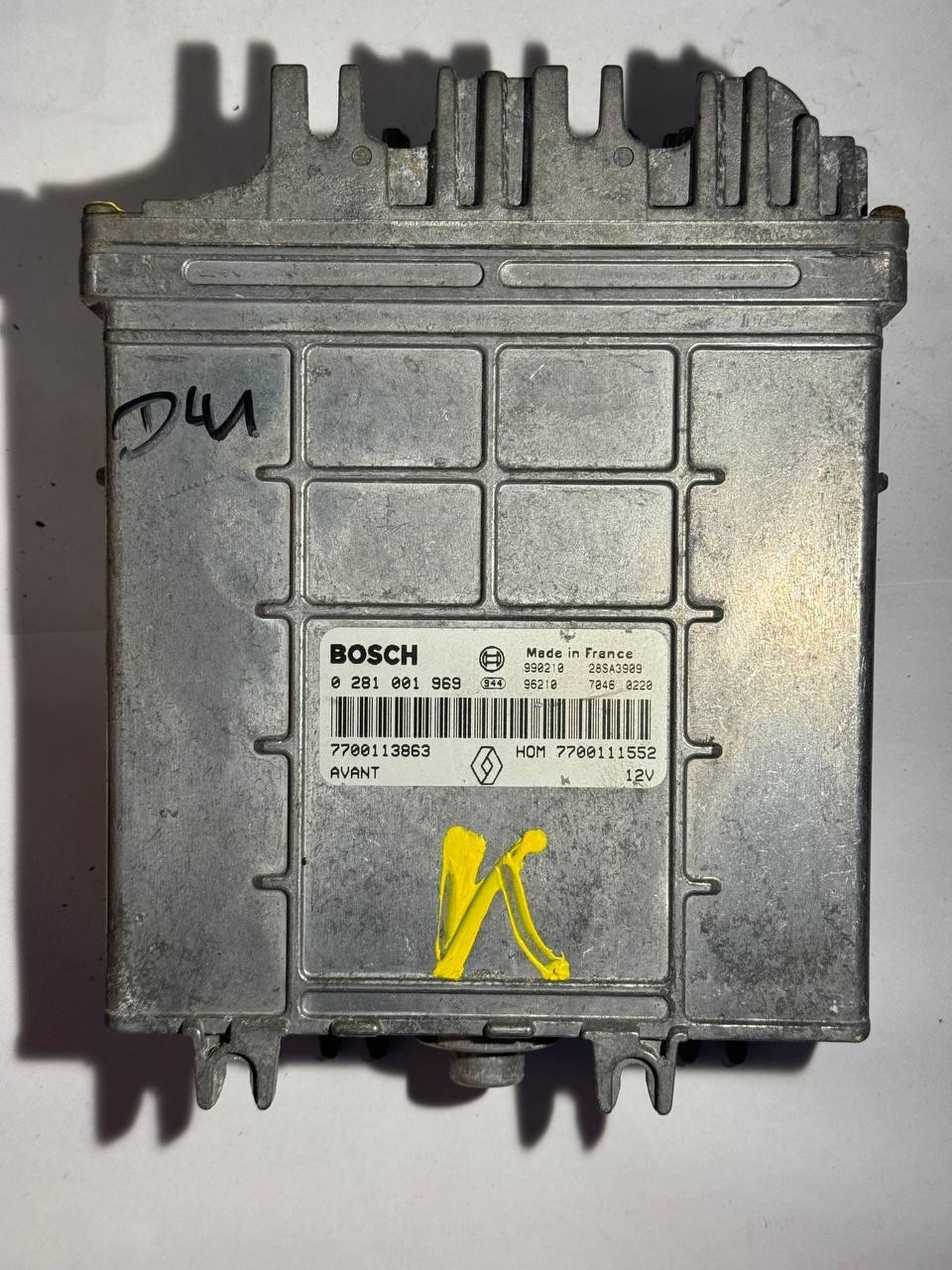 Електронний блок керування Renault Bosch 12V 0 281 001 969 / 0281001969 / HOM7700111552