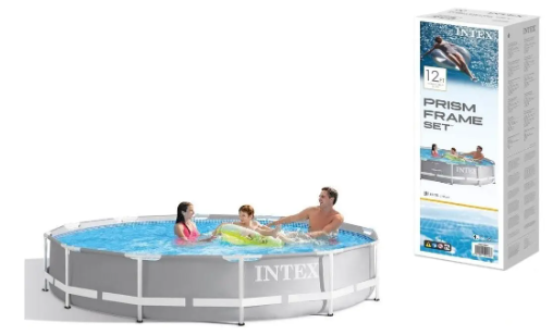 Каркасный Бассейн INTEX 26710 NP серый 366x76 см. Глубокий большой ...