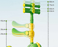 Самокат 5в1 Maraton X10 Draco  (в наявності зелений дракон) с сидением, бортиком и родительской ручкой, фото 7