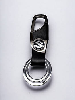 Брелок Suzuki з карабіном, брелок металевий