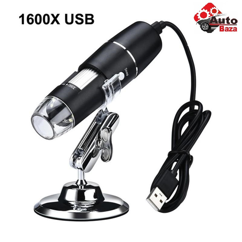 Електронний USB Мікроскоп 1600X кратний масштабування, Цифровий USB Мікроскоп збільшує до 1600 разів