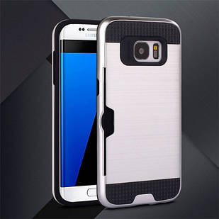 Чохол із слотом для Samsung Galaxy S6 срібний