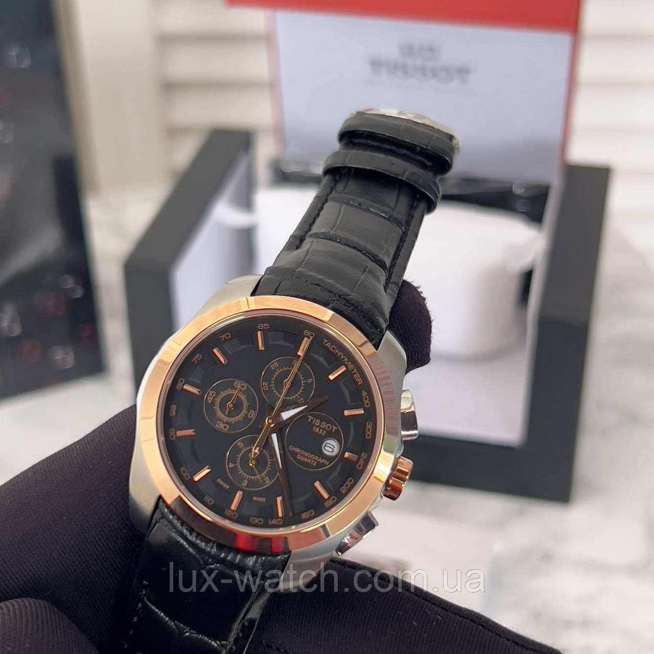 Годинник чоловічий наручний Tissot LT60 Chronograph Silver/Gold-Black