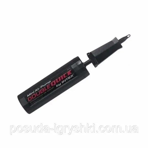 Ручний насос міні Intex 69613 Об'єм камери: 1.5 л Double Quick Hand Pump