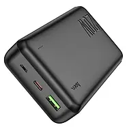 Портативний зарядний пристрій PowerBank на 20000 mAh Hoco J87A Зовнішній акумулятор високої ємності Чорний, фото 5