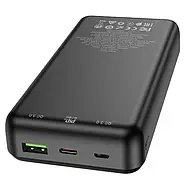 Портативний зарядний пристрій PowerBank на 20000 mAh Hoco J87A Зовнішній акумулятор високої ємності Чорний, фото 6
