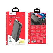 Портативний зарядний пристрій PowerBank на 20000 mAh Hoco J87A Зовнішній акумулятор високої ємності Чорний, фото 10