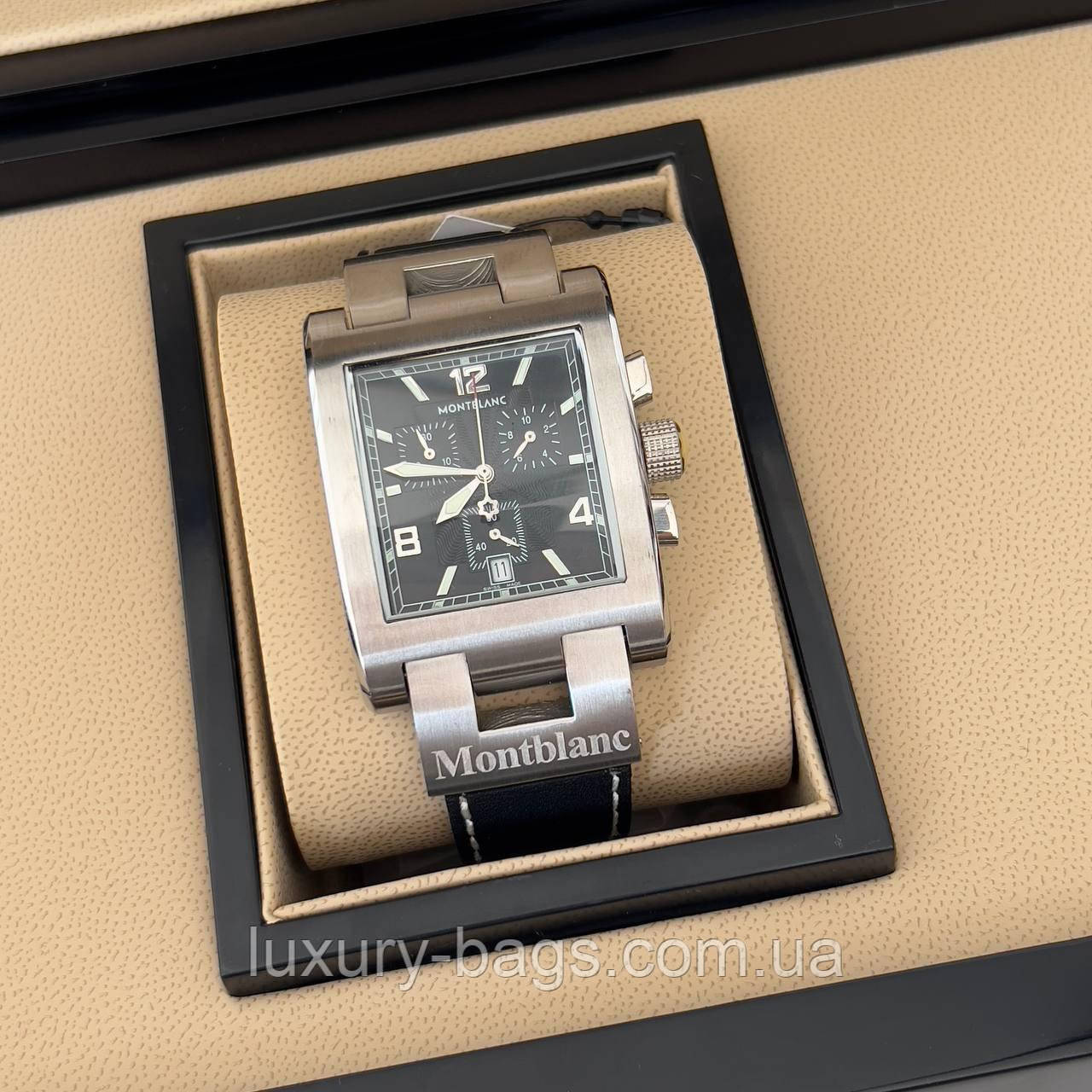Годинник чоловічий MontBlanc Silver-Black