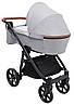 Коляска 2 в 1 Bair Palermo BP-03 сірий, фото 4