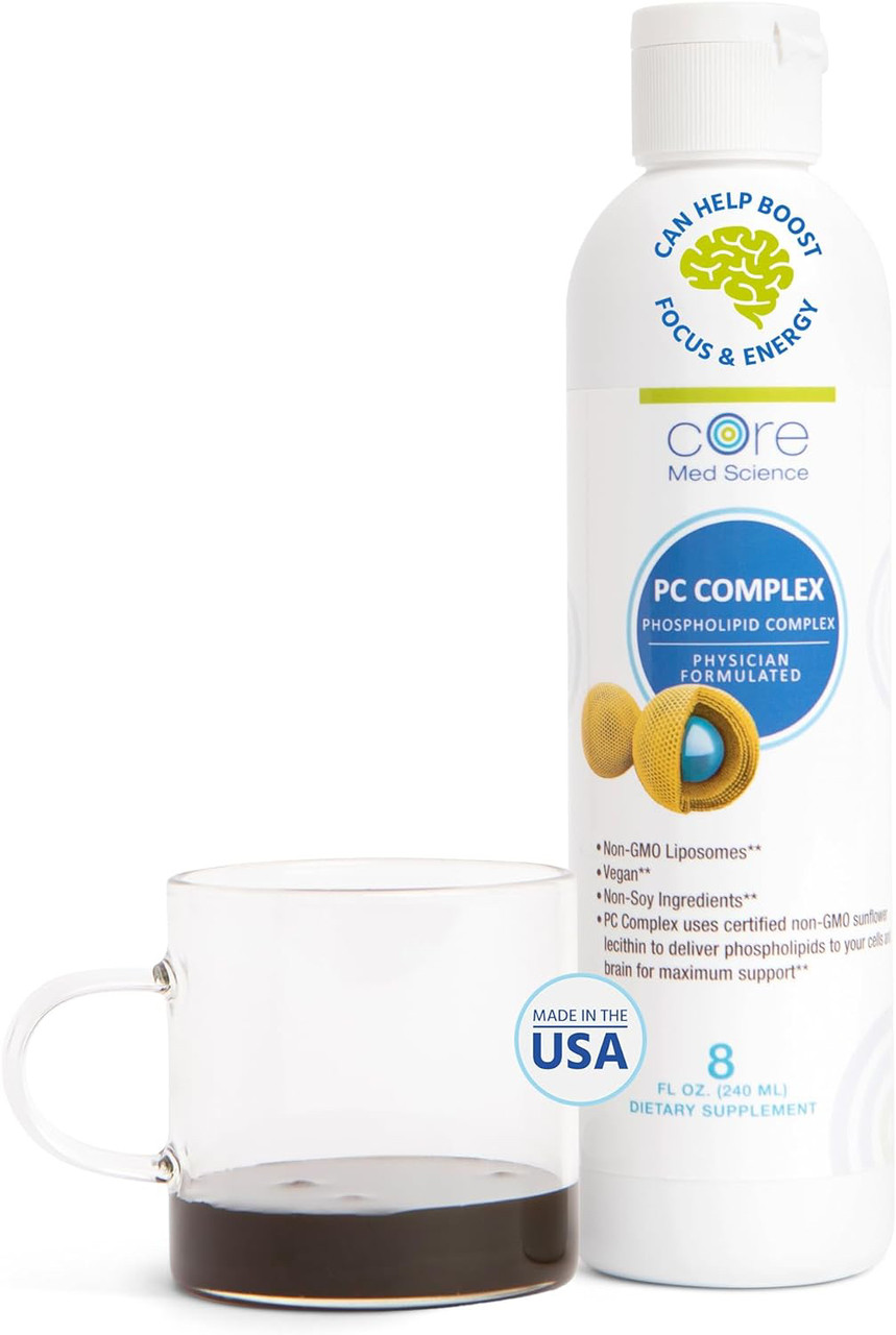 Core Med Science Liposomal PC Complex Phosphatidylcholine 5200mg. / Придатний до кінця 11.2024 року BX159, фото 1