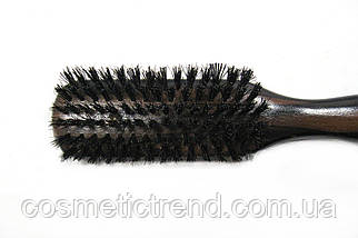 Щітка для волосся масажна вузька дерев'яна з комбінованою щетиною Salon Professional 1778 FM, фото 4