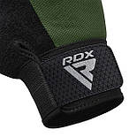 Рукавички для фітнесу RDX W1 Half Army Green Plus S, фото 4