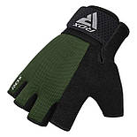 Рукавички для фітнесу RDX W1 Half Army Green Plus S, фото 6
