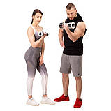 Хромовані гантелі 2 кг CHD02 (2 шт.) HMS, фото 6