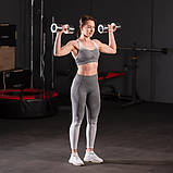 Хромовані гантелі 2 кг CHD02 (2 шт.) HMS, фото 7