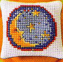 Набір для вишивання хрестиком Подушечка для голок Місяць