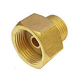 Перехідник балонний - адаптер: гайка G3/4 - штуцер W21,8, фото 2