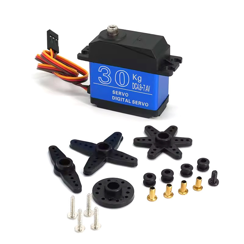 Металевий сервопривід TD-8130MG із цифровим керуванням 180° DS3230 (макс. зусилля 30 кг), фото 1