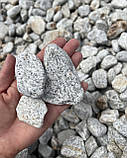 Камінь для клумб «Срібна Рись» галька сланцева декоративна сіра (ціна за 1 кг від 1 тони), фото 4
