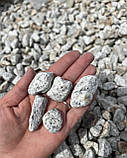 Камінь для клумб «Срібна Рись» галька сланцева декоративна сіра (ціна за 1 кг від 1 тони), фото 3