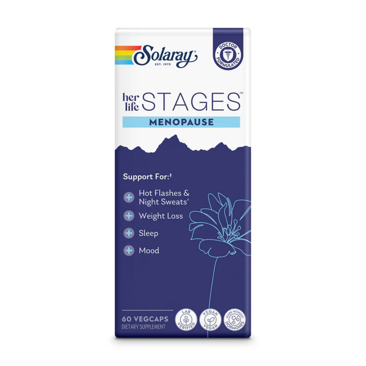 Підтримка при менопаузі Solaray Womens Health Menopause 60 вег. капсул