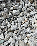 Камінь для клумб «Срібна Рись» галька сланцева декоративна сіра (ціна за 1 кг від 1 тони), фото 9