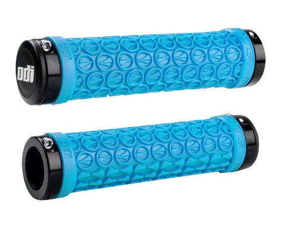 Грипси ODI SDG MTB Lock-On Bonus Pack Aqua w/Black Clamps, блакитні з чорними замками