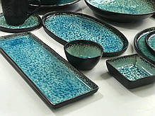 Соусник керамічний прямокутний синій Блу-Лейк 100 мл арт. 101-0251, фото 4