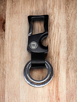 Брелок - відкривалка з карабіном Fiat, брелок металевий