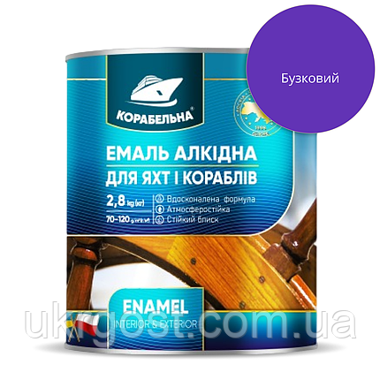 Емаль алкідна Корабельна ПФ-115 Бузковий глянець 2,8 кг, фото 1