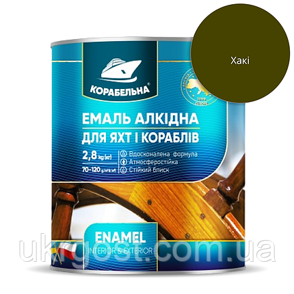 Емаль алкідна Корабельна ПФ-115 Хакі глянець 0,9 кг, фото 1