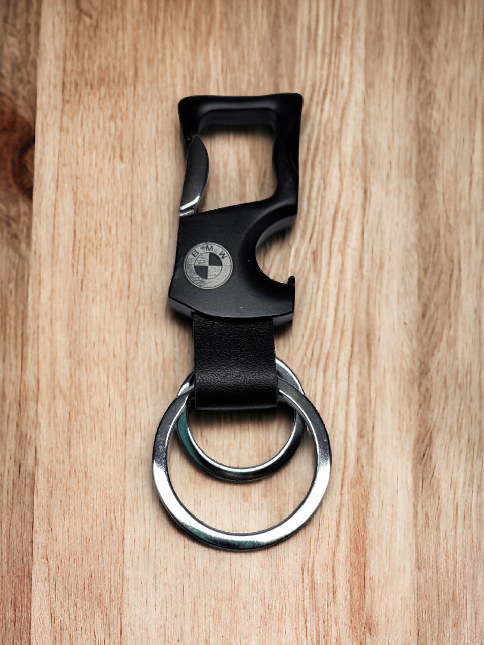 Брелок - відкривалка з карабіном BMW, брелок металевий, фото 1