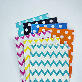 Крафт-пакет, 230*170*30 мм, "Яскраве асорті", 7 шт.
