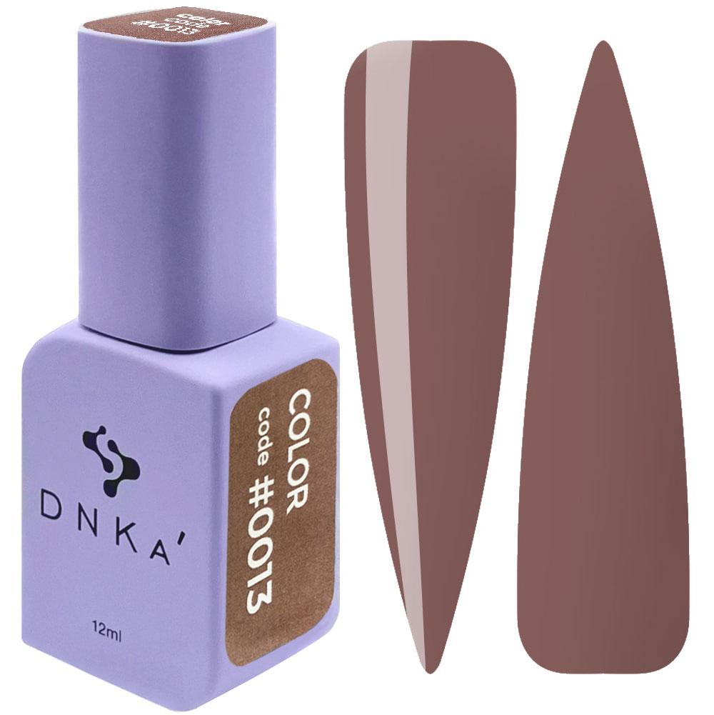 Гель-лак DNKa' Gel Polish Color #0013, 12 мл світло-коричневий