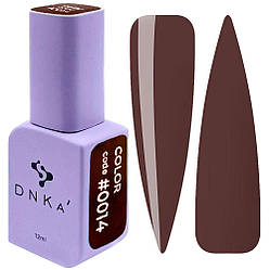 Гель-лак DNKa' Gel Polish Color #0014, 12 мл коричневий
