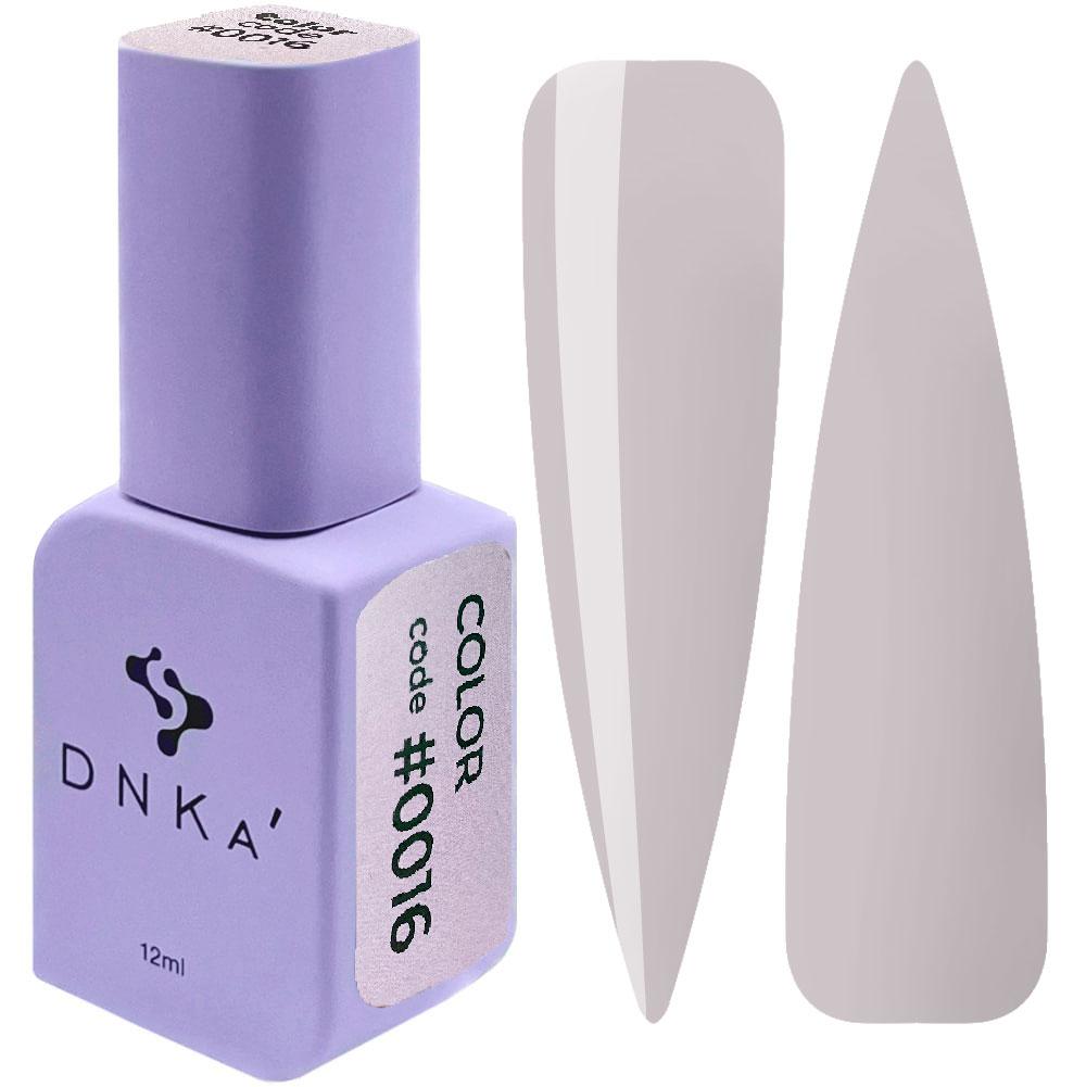Гель-лак DNKa' Gel Polish Color #0016, 12 мл сірий