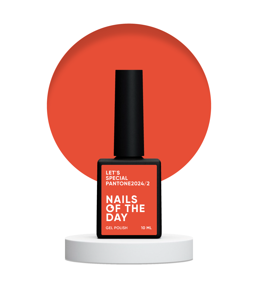 NAILSOFTHEDAY Let’s special Pantone2024/2 — лососевий/морквʼяний гель-лак, 10 мл, фото 1