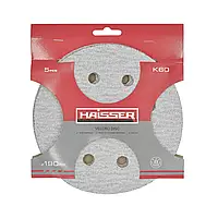 Круг шліфувальний самоклеючий з отворами 190мм, k 60. н-р 5шт Haisser