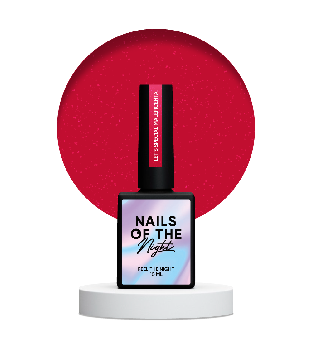 NAILSOFTHENIGHT Let’s special Maleficenta — темно–червоний світловідбиваючий гель-лак, 10 мл, фото 1