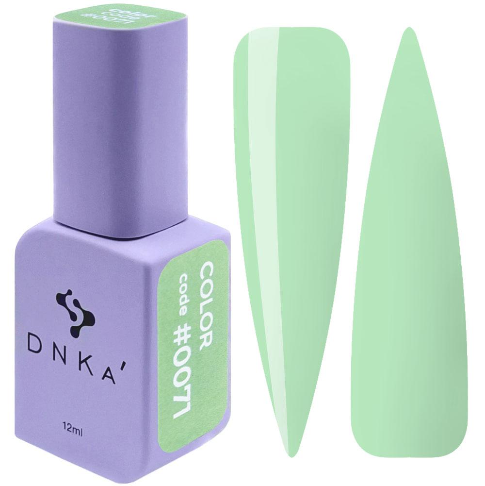 Гель-лак DNKa' Gel Polish Color #0071, 12 мл блідо-бірюзовий